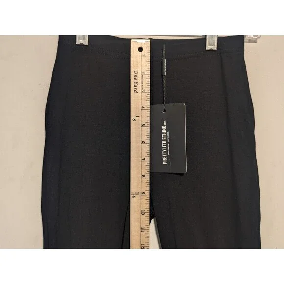 NWT PrettyLittleThing Women's Size 2 Black Elastic Waist & Bottom Jogger - Picture 6 of 14